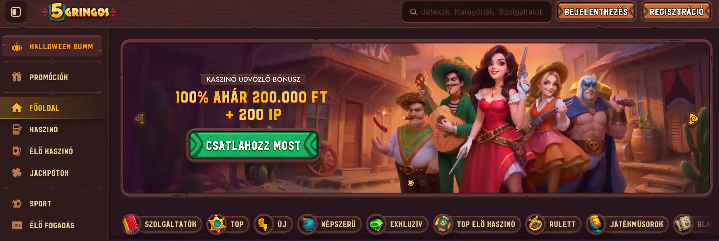 5Gringos kaszinó.