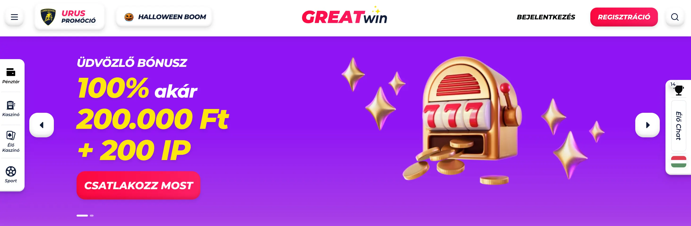 Greatwin kaszinó.